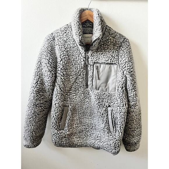 Abercrombie & Fitch Sherpa half-zip women's size small - Picture 1 of 4